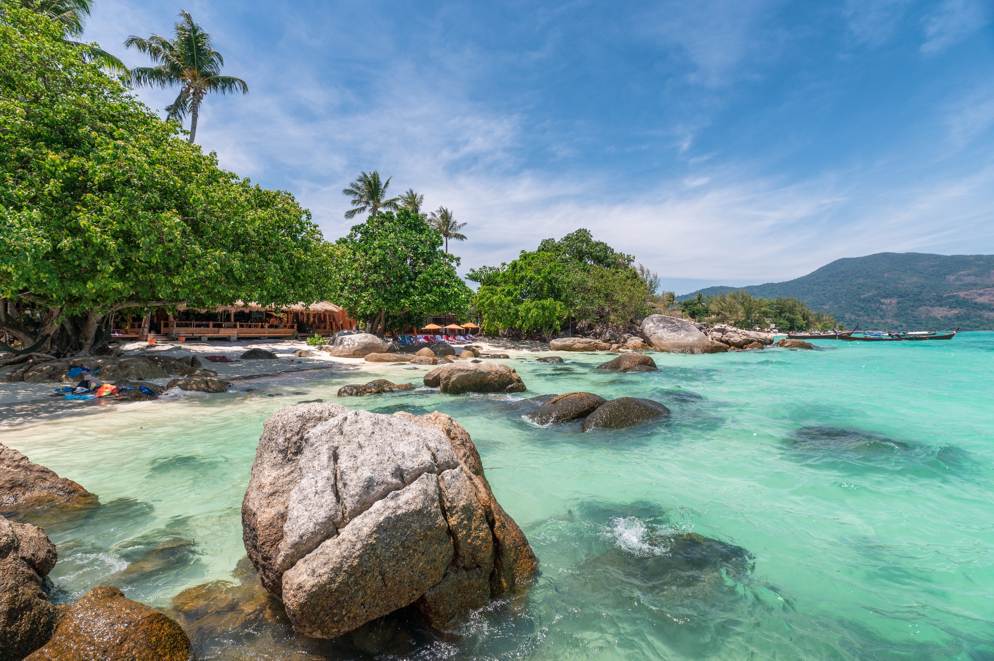 Beautiful andaman coastline in tropical sea