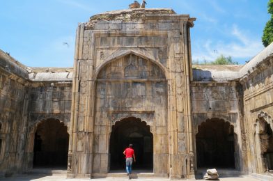 Ancient architecture in the city of Srinagar, the capital of Kashmir, India during daylight